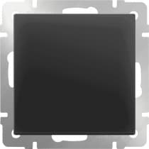 Выключатель одноклавишный проходной Werkel WL08-SW-1G-2W черный матовый 4690389054143