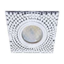 Встраиваемый светильник Ecola MR16 DL1658 GU5.3 Glass хром/прозрачный FC16SGECB