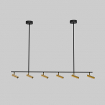 Спот Eurosvet Barre 20252/6 LED черный/латунь
