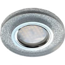 Встраиваемый светильник Ecola MR16 DL1650 GU5.3 Glass хром/серебряный блеск FS1650EFF