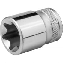 торцовая головка KRAFTOOL 1/2", E22, Cr-V сталь, хромированная 27810-22_z01