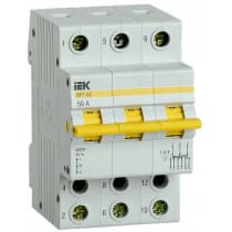 Выключатель-разъединитель IEK трехпозиционный ВРТ-63 3P 50А MPR10-3-050