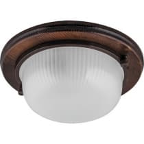 Светильник накладной под лампу, пылевлагозащищённый FERON НБО 03-60-021, E27 60W, 220V, IP54, цвет орех 11573