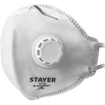 Плоская полумаска фильтрующая STAYER FV-80 FFP1 с клапаном 11113_z01