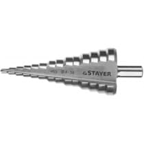 Сверло ступенчатое STAYER 4-39 мм, 14 ступеней, HSS 29660-4-39-14