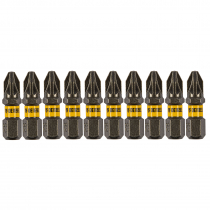 Бита PZ2х25, сталь S2, шестигранный профиль, 10 шт. Е 6,3 Denzel 11654