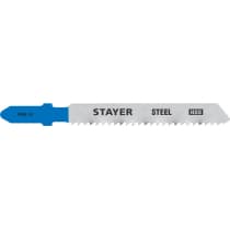 Полотна STAYER, T118B, для эл/лобзика, HSS, по металлу (3-6мм), T-хвост., шаг 1,8мм, 50мм, 2шт 15993-1.8_z02