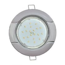 Встраиваемый светильник Ecola GX53 H4 9012 серебро-хром FR71H4ECB