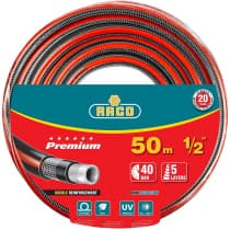 Шланг поливочный Raco O 1/2" x 50 м, 40 атм., 5-ти слойный, армированный, PREMIUM 40300-1/2-50_z01