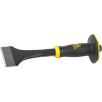 Зубило-конопатка JCB, двухкомпонентная рукоятка с протектором, CrV cталь, 275х75мм JCL016