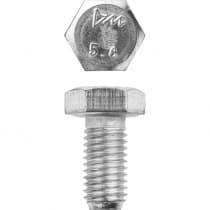 Болт ЗУБР M12 x 25 мм, 5 кг, оцинкованный, ГОСТ 7798-70, 303080-12-025