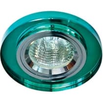 Светильник потолочный встраиваемый FERON 8060-2, декоративный MR16 G5.3, зеленый 19715