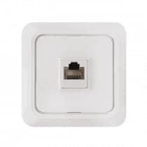 Розетка компьютерная  RJ-45 BOLLETO белая 7035 IN HOME 4690612018294