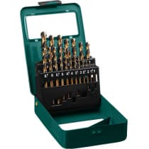 KRAFTOOL COBALT 19шт(1-10мм), Набор сверл по металлу HSS-Co(8%), сталь М42(S2-10-1-8) 29656-H19