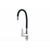 Смеситель для кухни FAUZT FZs-822-BL101 гибкий излив тип См-МОЦБА Черный