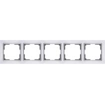 Рамка на 5 постов Werkel Snabb WL03-Frame-05-white белый 4690389059346