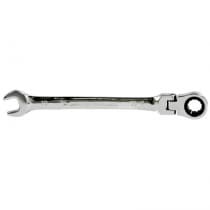 Ключ комбинированный трещоточный, 10 мм, CrV, шарнирный, зеркальный хром Matrix Professional 14862