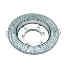 Светильник встраиваемый GX53R-R12L-crystal под лампу GX53 с подсветкой 230B Прозрачный/Хром IN HOME 4690612016221