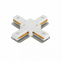 Коннектор X-тип IN HOME XRB-WH для шинопровода RB белый 4690612060675