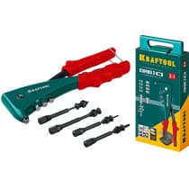 KRAFTOOL Combo2-M6 комбинированный заклепочник в кейсе 31180