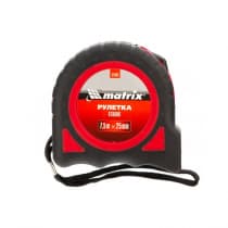 Рулетка Strong, 7,5 м х 25 мм, обрезиненный корпус Matrix 31082