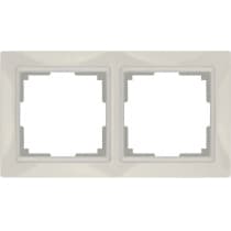 Рамка на 2 поста Werkel Snabb basic WL03-Frame-02 слоновая кость 4690389098727