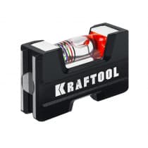 Компактный литой магнитный уровень Kraftool 76 мм 5-в-1 34787