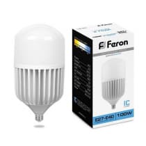 Лампа светодиодная FERON LB-65, T160 (промышленная), 100W 230V E27-E40 6400К 25827