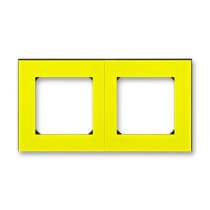 Рамка 2 поста ABB EPJ Levit жёлтый / дымчатый чёрный 2CHH015020A6064