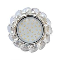 Встраиваемый светильник Ecola GX53 H4 5342 Glass хром/прозрачный FW53RVECB