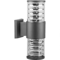 Светильник садово-парковый, серии «Техно» FERON DH0802 2*60W, 2*E27, 230V, IP54, цвет серый 06299