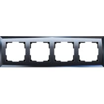 Рамка на 4 поста Werkel Diamant W0041208 черный 4690389158841