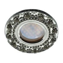 Встраиваемый светильник Ecola MR16 DL1660 GU5.3 Glass хром/прозрачный FW16RNECB