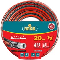 Шланг поливочный Raco O 1/2" x 20 м, 40 атм., 5-ти слойный, армированный, PREMIUM 40300-1/2-20_z01