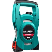 KRAFTOOL EXTREM 50 м геодезическая стальная мерная лента 34185-50