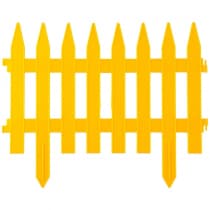 Забор декоративный GRINDA 28х300 см, желтый КЛАССИКА 422201-Y