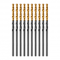 Сверло по металлу, 2 мм, HSS-Tin, Golden Tip, 10 шт. Denzel 717203