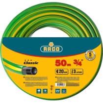 Шланг поливочный Raco O 3/4" x 50 м, 20 атм., 3-x слойный, армированный, CLASSIC 40306-3/4-50_z01