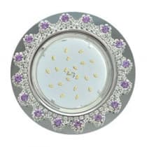 Встраиваемый светильник Ecola GX53 H4 5360 Glass хром/зеркальный/аметист FP53RNECB