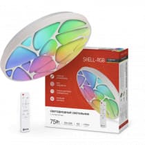 Светильник светодиодный IN HOME COMFORT SHELL-RGB 75Вт 230В 3000-6500K 6000Лм 495x85мм с пультом дистанционного управления 4690612044651