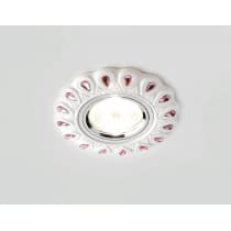 Точечный светильник Ambrella Дизайн С Узором И Орнаментом Гипс D5540 W/PI