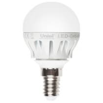 Лампа светодиодная Uniel LED G45 6W NW E14 FR 08138