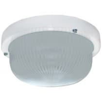 Ecola Light GX53 LED ДПП (DPP) 03-7-101 светильник Круг накладной IP65 1*GX53 матовое стекло белый 185х185х85 TR53L1ECR