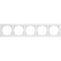 Рамка на 5 постов Werkel Stark WL04-Frame-05-white белый W0051801