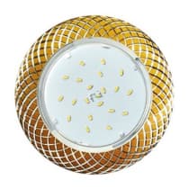 Ecola GX53 H4 DL5381 светильник встраив. без рефл. Сетка матовое Золото/Алюм 20x110 (к+) FG5381ECB