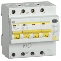 Дифференциальный автоматический выключатель IEK АД14S 4Р 63А 100мА MAD13-4-063-C-100