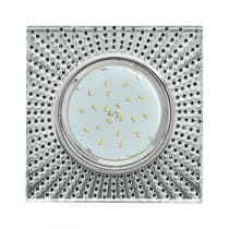 Встраиваемый светильник Ecola GX53 H4 5352 Glass хром/зеркальный/черный FB53SGECB