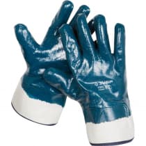 Перчатки рабочие ЗУБР L, с полным нитриловым покрытием 11270-L