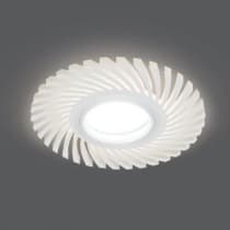 Встраиваемый светильник Gauss Backlight BL134 белый GU5.3 3W Led 3000K