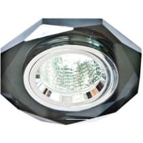 Светильник потолочный встраиваемый FERON DL8020-2/8020-2, под лампу MR16 G5.3, серый хром 19704